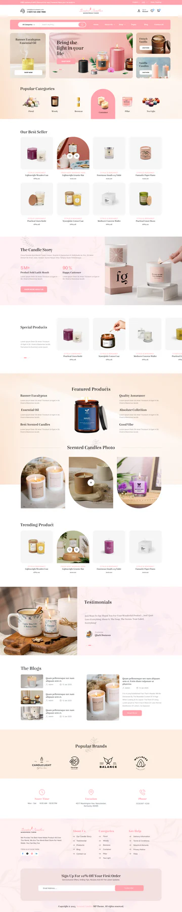 Ecommerce 011 - Candles Shop